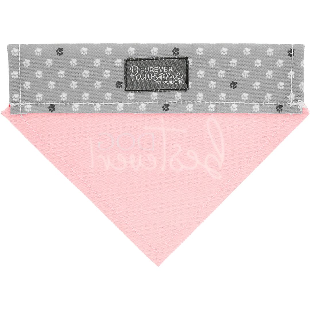Best Dog Ever Canvas Slip-On Pet Bandana – Pavilion’s Pets – 12″x8″